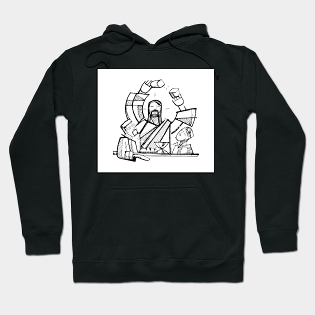 Jesus Eucharist Shared Bread Hoodie by bernardojbp